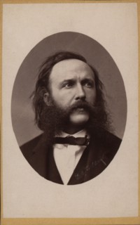 Portrait of the composer and conductor Johann von Herbeck (1831-1877), c. 1870. Creator: Luckhardt, Fritz (1843-1894).