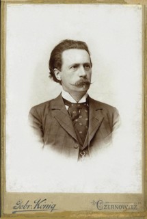 Portrait of the composer, violinist and conductor Vojtech Hrimaly (1842-1908). Creator: Photo studio Gebr. König, Czernowitz  .