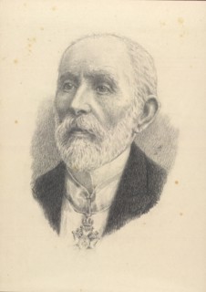 Portrait of the composer Davorin Jenko (1835-1914). Creator: Santel, Sasa (1883-1945).