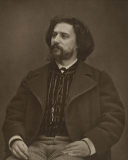 Portrait of the author Alphonse Daudet (1840-1897), c. 1880. Creator: Carjat, Étienne (1828-1906).