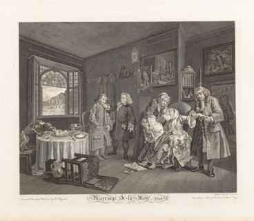 Marriage a la Mode. Plate VI: The Lady's Death, 1745. Creator: Hogarth, William (1697-1764).