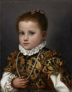 Portrait of a little girl from the Redetti family, 1570-1572. Creator: Moroni, Giovan Battista (1520/25-1578).