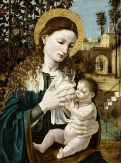Madonna del latte, c. 1490. Creator: Bergognone, Ambrogio (1453-1523).