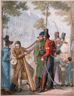 Occupation russe à Paris (Russian Cossacks in Paris, 1814), 1814-1817. Creator: Opiz, Georg Emanuel (1775-1841).