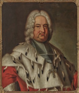 Portrait of Franz Georg von Schönborn (1682-1756), c. 1740. Creator: Anonymous.