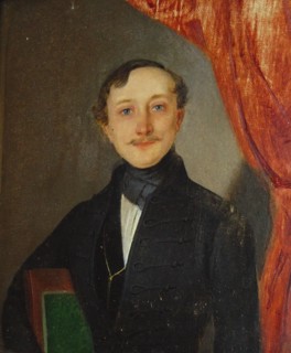 Portrait of the composer Béla Kéler (1820-1882), c. 1840. Creator: Anonymous.