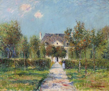 Le verger de Mademoiselle Ernestine, Saint-Jouin, 1908. Creator: Loiseau, Gustave (1865-1935).