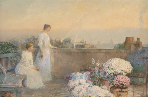 Le Crépuscule (Twilight), c. 1890. Creator: Hassam, Childe (1859-1935).