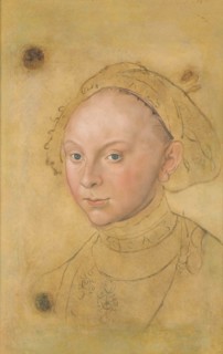Portrait of Princess Catherine of Brunswick-Grubenhagen (1524-1581), ca 1540-1541. Creator: Cranach, Lucas, the Younger (1515-1586).
