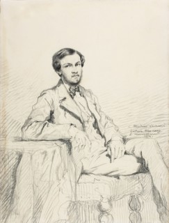 Portrait of the composer Eugène Lacheurié, 1852. Creator: Moreau, Gustave (1826-1898).