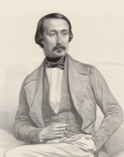 Portrait of the pianist and composer Félix Le Couppey (1811-1887). Creator: Alophe, Marie-Alexandre Menut (1812-1883).
