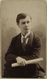 Portrait of the pianist and composer Josef Casimir Hofmann (1876-1957), ca 1896. Creator: Photo studio V. Vysotsky, Kiev  .