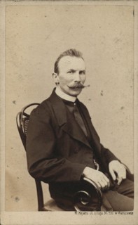 Portrait of the cellist and composer Moritz Karasowski (1823-1892), ca 1865. Creator: Fajans, Maksymilian (1827-1890).