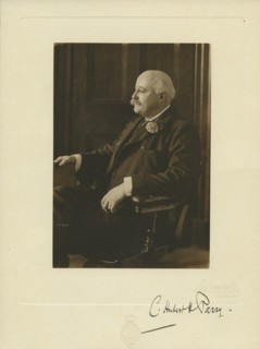 Portrait of the Composer Sir Charles Hubert Hastings Parry (1848-1918). Creator: Photo studio Lafayette, London  .