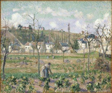 Le Jardin de Maubuisson, Pontoise, la Mère Bellette, 1882. Creator: Pissarro, Camille (1830-1903).