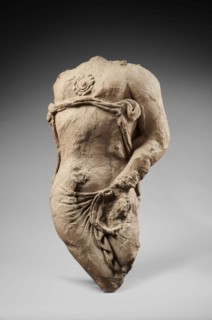 Figure of a Prince, Devata or Bodhisattva. From Ajina Tepe, End of 7th - early 8th century. Creator: Central Asian Art.
