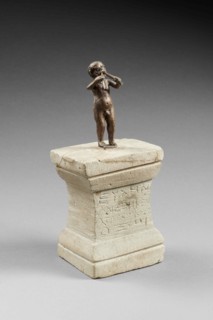 Altar to God Oxus, with Marsias playing the aulos. From the Oxus Temple..., 2th century BC. Creator: Central Asian Art.