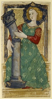 Strength. Charles VI Tarot, ca 1460. Creator: Apollonio di Giovanni di Tommaso (ca. 1415-1465).