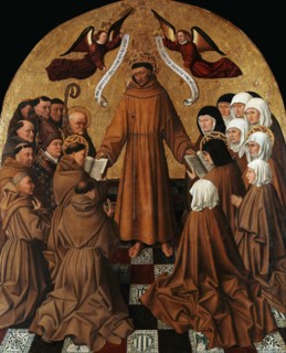 Saint Francis Delivers the Rule, ca 1445. Creator: Colantonio, Niccolò Antonio (ca 1420-ca 1460).