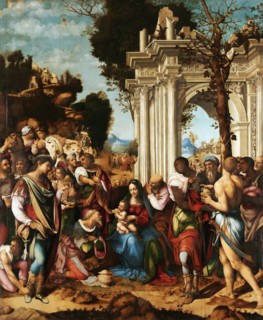 The Adoration of the Magi, ca 1516-1518. Creator: Cesare da Sesto (1477-1523).
