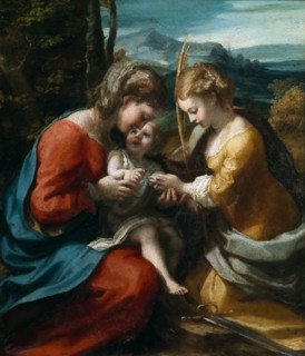 The Mystical Marriage of Saint Catherine, 1517-1518. Creator: Correggio (1489-1534).