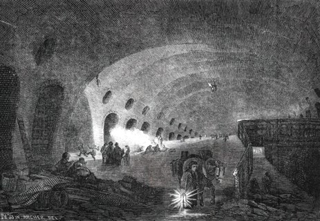 Picturesque Sketches of London - the Adelphi "Dry Arches", 1850. Creator: Unknown.