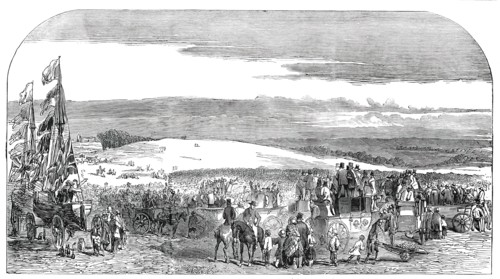 Great Protectionist Meeting on Barham Downs, 1850. Creator: Unknown.