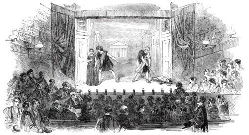 Westminster Play - Scene from the "Andria" of Terence, 1850. Creator: Unknown.