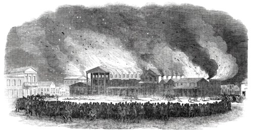 Destructive Fire at San Francisco - 400 Buildings Burnt, 1850. Creator: Unknown.