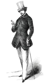 Paris Fashions for August - Promenade Dress, 1850. Creator: Unknown.