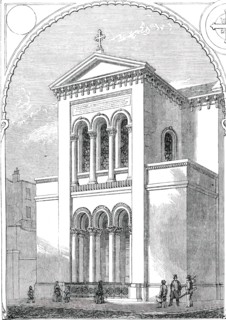 Exterior of the New Greek Church London Wall, 1850. Creator: Unknown.
