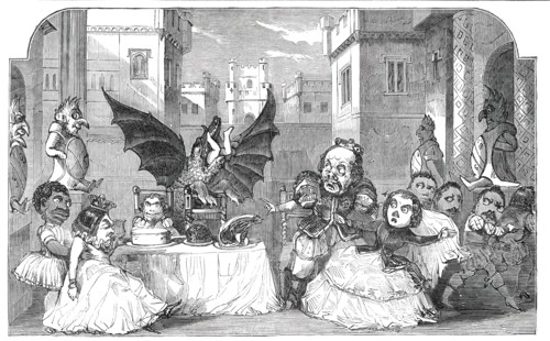 Scene from the Pantomime of "Harlequin and the Dragon of Wantley", at Sadler's Wells Theatre, 1850. Creator: Unknown.