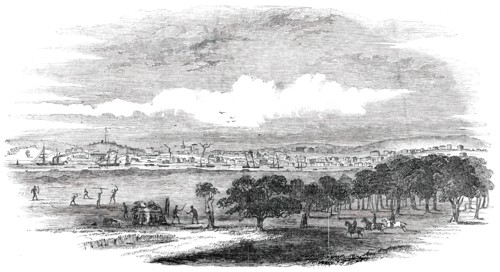 Melbourne, the Capital of Port Phillip, 1850. Creator: Unknown.