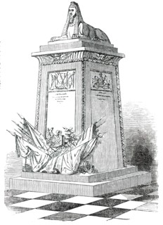 Monument lately erected in Lichfield Cathedral, to the 80th Regiment of Foot, 1850. Creator: Unknown.