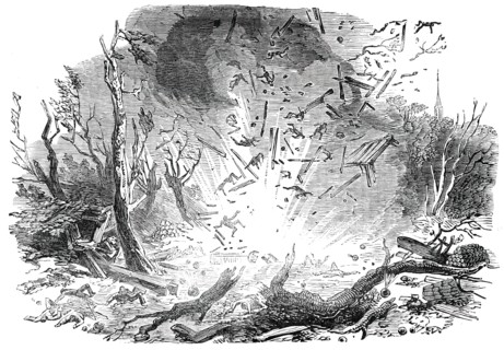 Explosion of the Laboratory, at Rendsburg, 1850. Creator: Unknown.
