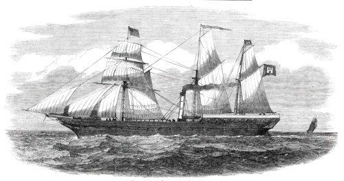 The "Helena Sloman" Steam-Ship, 1850. Creator: Unknown.