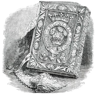 The Bible used by Charles I, 17th century, (1850).  Creator: Unknown.