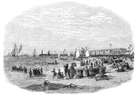 The Lowestoft Regatta - drawn by Duncan, 1850. Creator: Unknown.