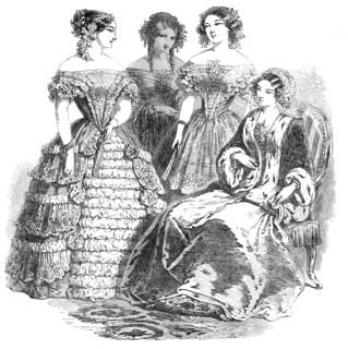 Paris Fashions for May, 1850. Creator: Unknown.