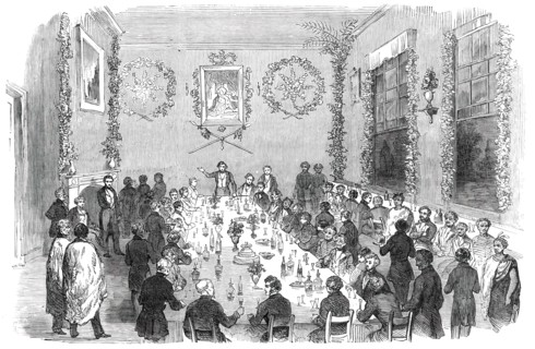 Banquet given at Wellington to Native Chiefs of New Zealand, 1850. Creator: Unknown.