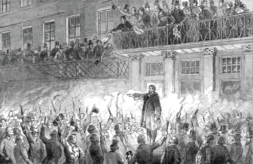 Reception of Hungarian Exiles in Philadelphia, 1850. Creator: Unknown.