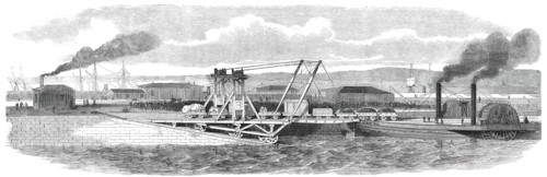 Floating Railway across the Forth, between Granton and Burntisland, 1850. Creator: Unknown.