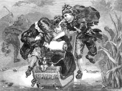 The Rivals - painted by J. Sant, 1850. Creator: Unknown.