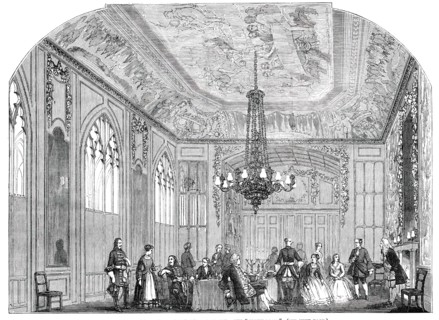 Theatrical Performances at Windsor Castle - the "Green Room", 1850. Creator: Unknown.