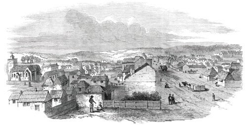 Adelaide, South Australia - from Hindley-Street, 1850. Creator: Unknown.