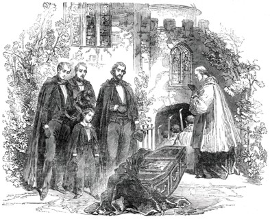 Funeral of Louis-Philippe...at Weybridge..., 1850. Creator: Unknown.