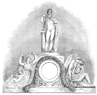 Sculpture of the New Front of Buckingham Palace - Southern Wing, 1850. Creator: Unknown.