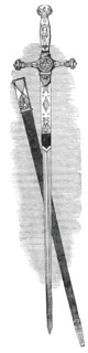 Sword of the Emperor Napoleon, at Windsor Castle, 1850. Creator: Unknown.