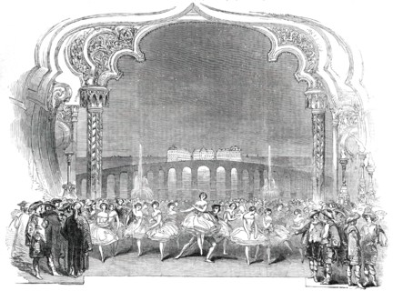 The Masquerade Scene from the New Ballet of "Les Metamorphoses", 1850. Creator: Unknown.