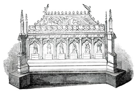 Silver-Gilt Shrine, 1850. Creator: Unknown.